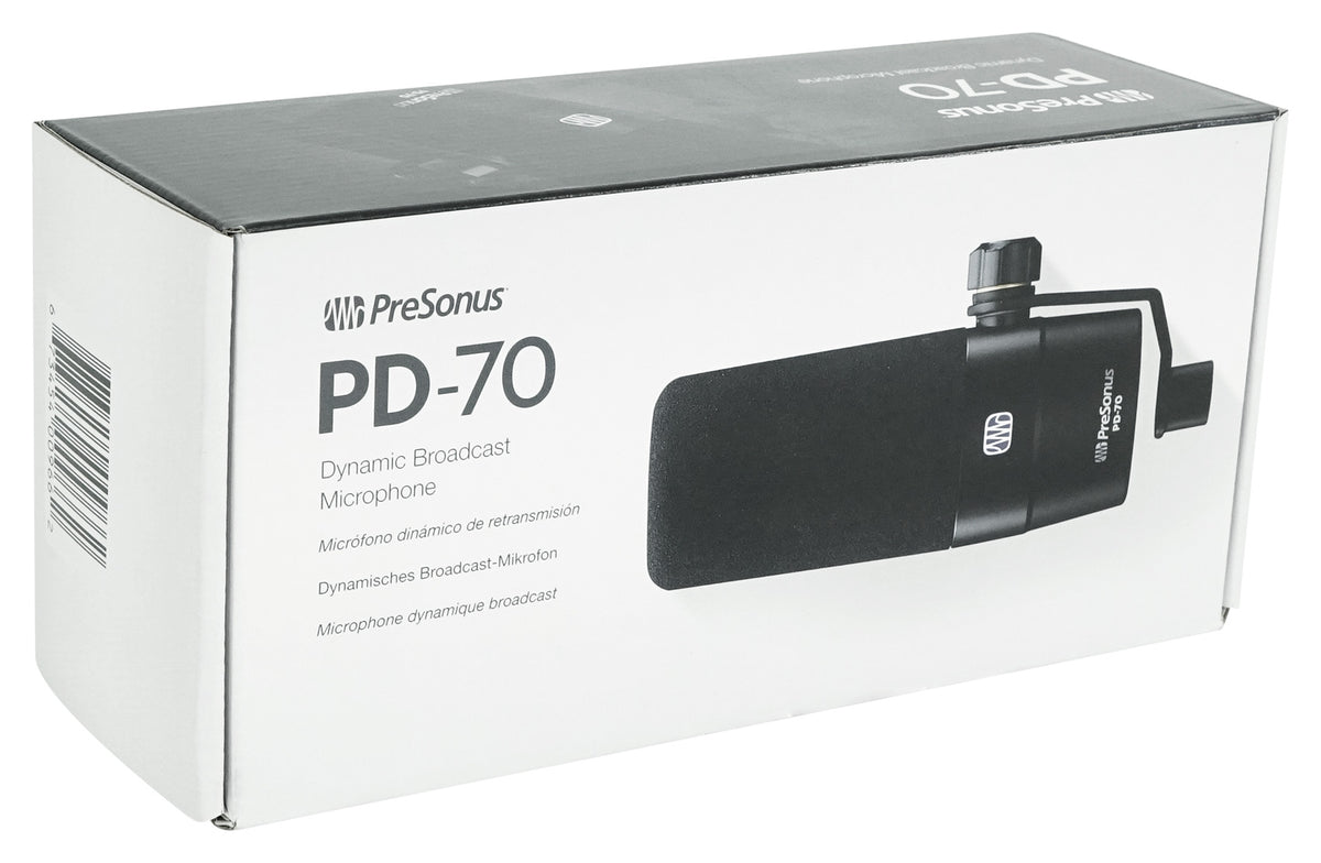 308P MkII 8" Studio Monitor Pair with PreSonus PD-70 Broadcast Microphone