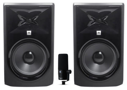 308P MkII 8" Studio Monitor Pair with PreSonus PD-70 Broadcast Microphone