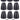 11) Rockville PEN-65T Black 6.5" 70V Hanging Pendant Speakers For Restaurant/Bar