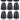 12) Rockville PEN-65T Black 6.5" 70V Hanging Pendant Speakers For Restaurant/Bar