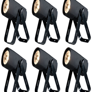 (6) American DJ SABER SPOT WW Compact 15 Watt Warm White LED DMX Pinspot Lights