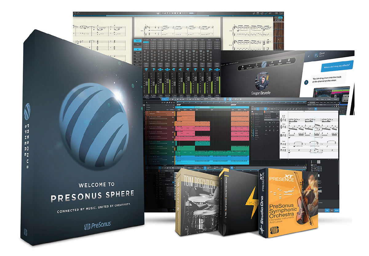 PRESONUS SPHERE YEAR CARD 1-Year Access to Studio One 5 Pro/Remote/Notion+More