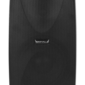 2 Rockville WET-7020B 5.25" 70V Commercial Indoor/Outdoor Wall Speakers in Black