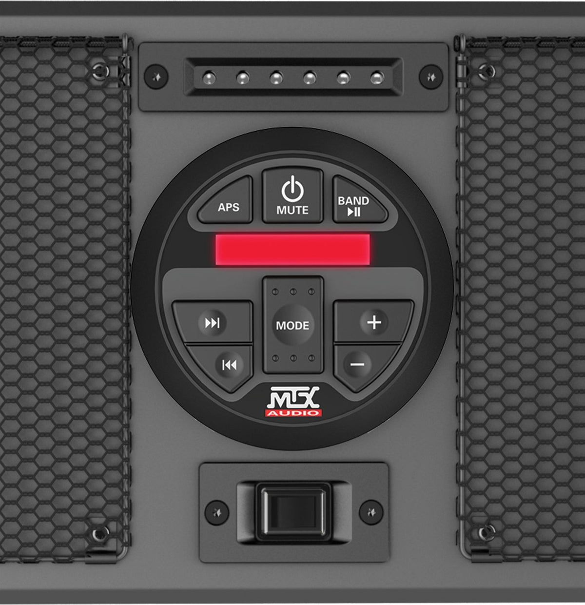 MTX MUDSYS41 Four-Speaker Marine Soundbar System w/Bluetooth For ATV/UTV+Boombox