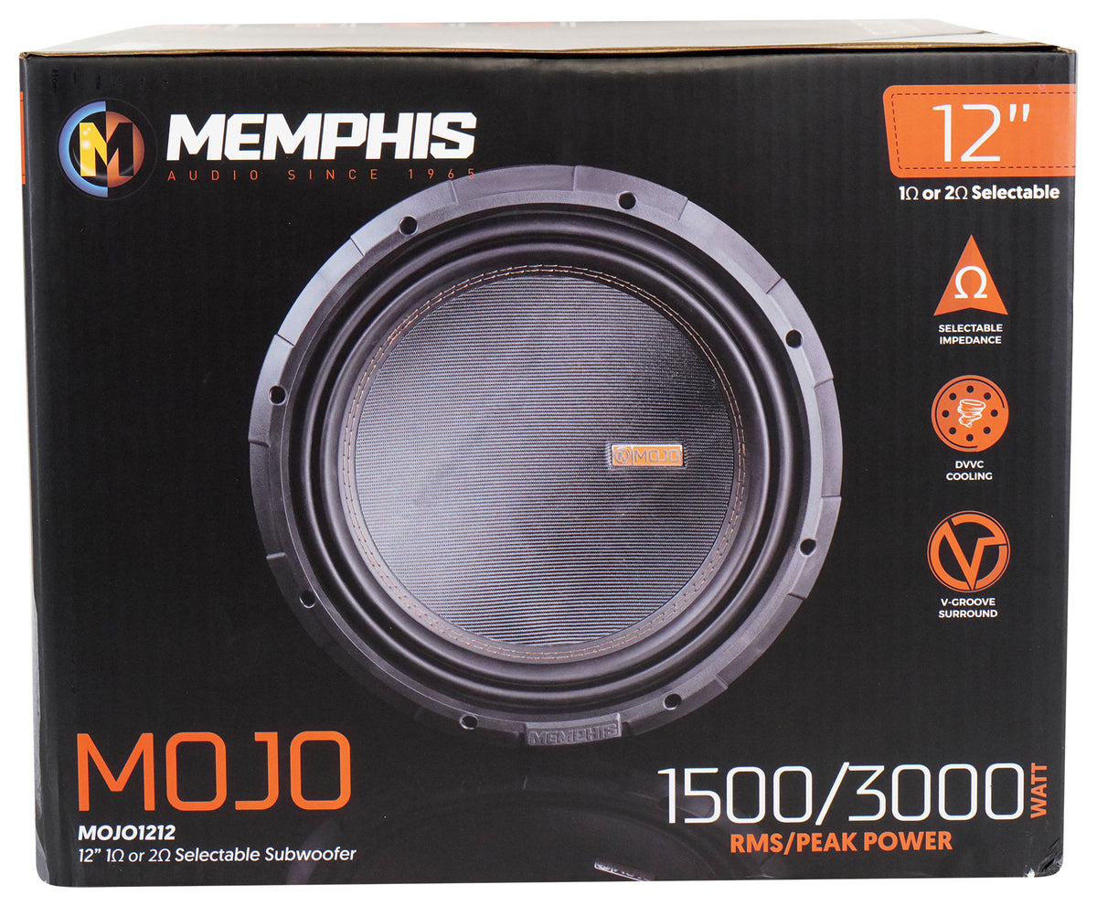Memphis Audio MOJO 1212 12" 3000 Watt Competition Car Subwoofer Sub MOJO1212