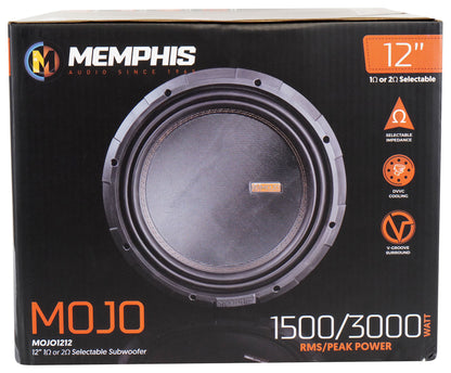 Memphis Audio MOJO 1212 12" 3000 Watt Competition Car Subwoofer Sub MOJO1212