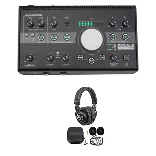 New Mackie Big Knob Studio 3x2 Monitor Controller 96kHz USB I/O + Headphones