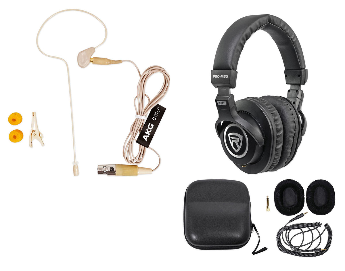 C111 LP Ear-Hook Microphone + PRO-M50 Studio Headphones