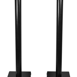 Pair Rockville RS37B 37" Steel Bookshelf Speaker / Studio Monitor Stands in Black