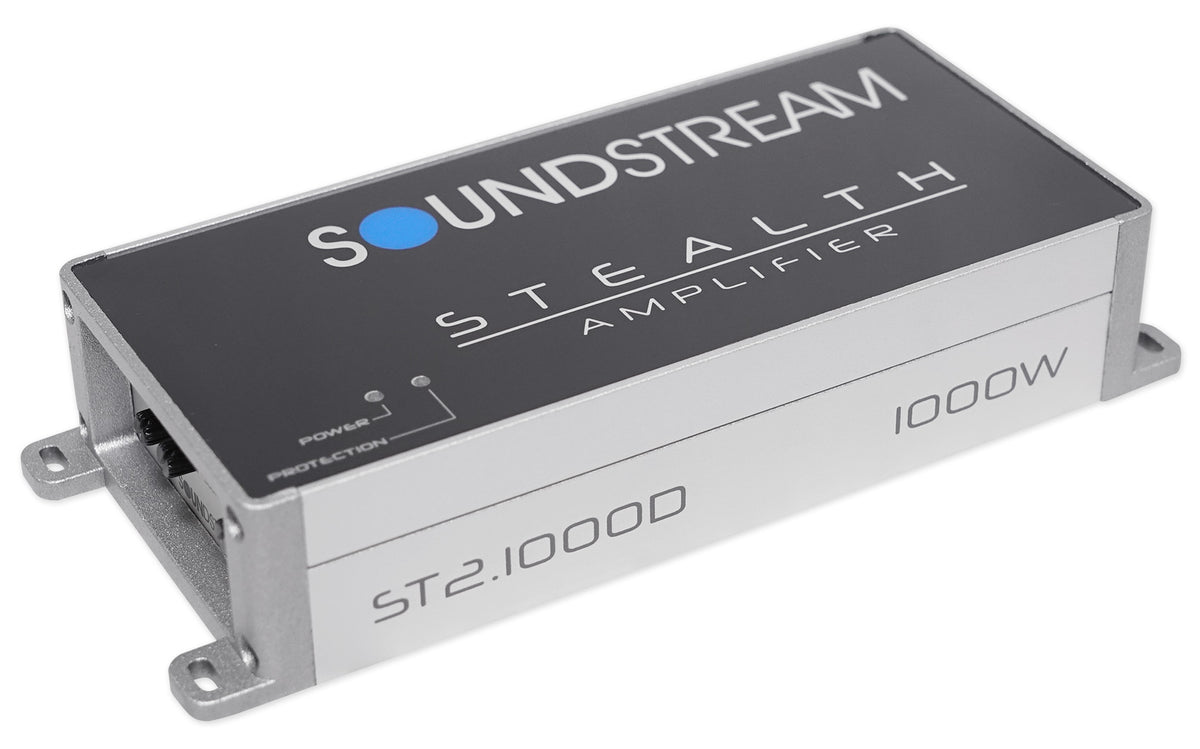 Soundstream ST2.1000D 1000w 2-Channel Amplifier Amp For Polaris RZR/ATV/UTV