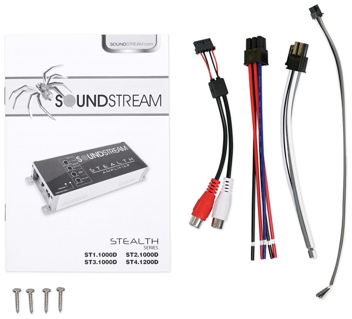 Soundstream ST2.1000D 1000w 2-Channel Amplifier Amp For Polaris RZR/ATV/UTV