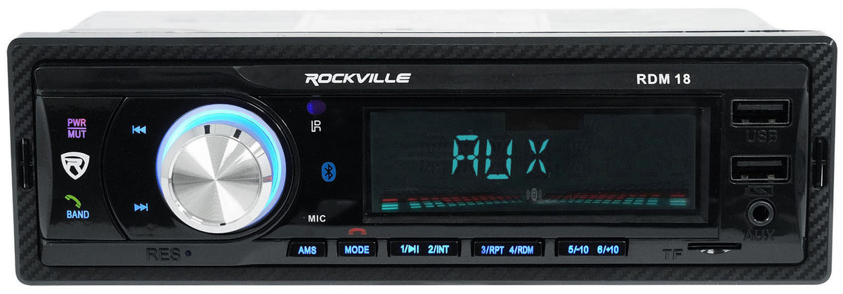 Rockville RDM18 In-Dash Car Digital Media Bluetooth AM/FM/MP3 USB/SD Receiver