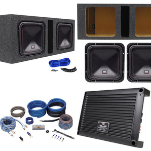 (2) MTX S6510-44 10" 1000w RMS Subwoofers+Vented Sub Box+MTX Amplifier+Amp Kit