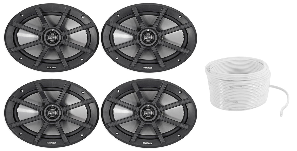 6x9" Powersports Speaker Bundle with Waterproof Wire