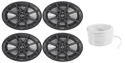 6x9" Powersports Speaker Bundle with Waterproof Wire