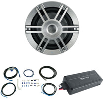 KAPPA 1050M 10" 900 Watt Subwoofer + Micro Powersports Amplifier + Amp Kit