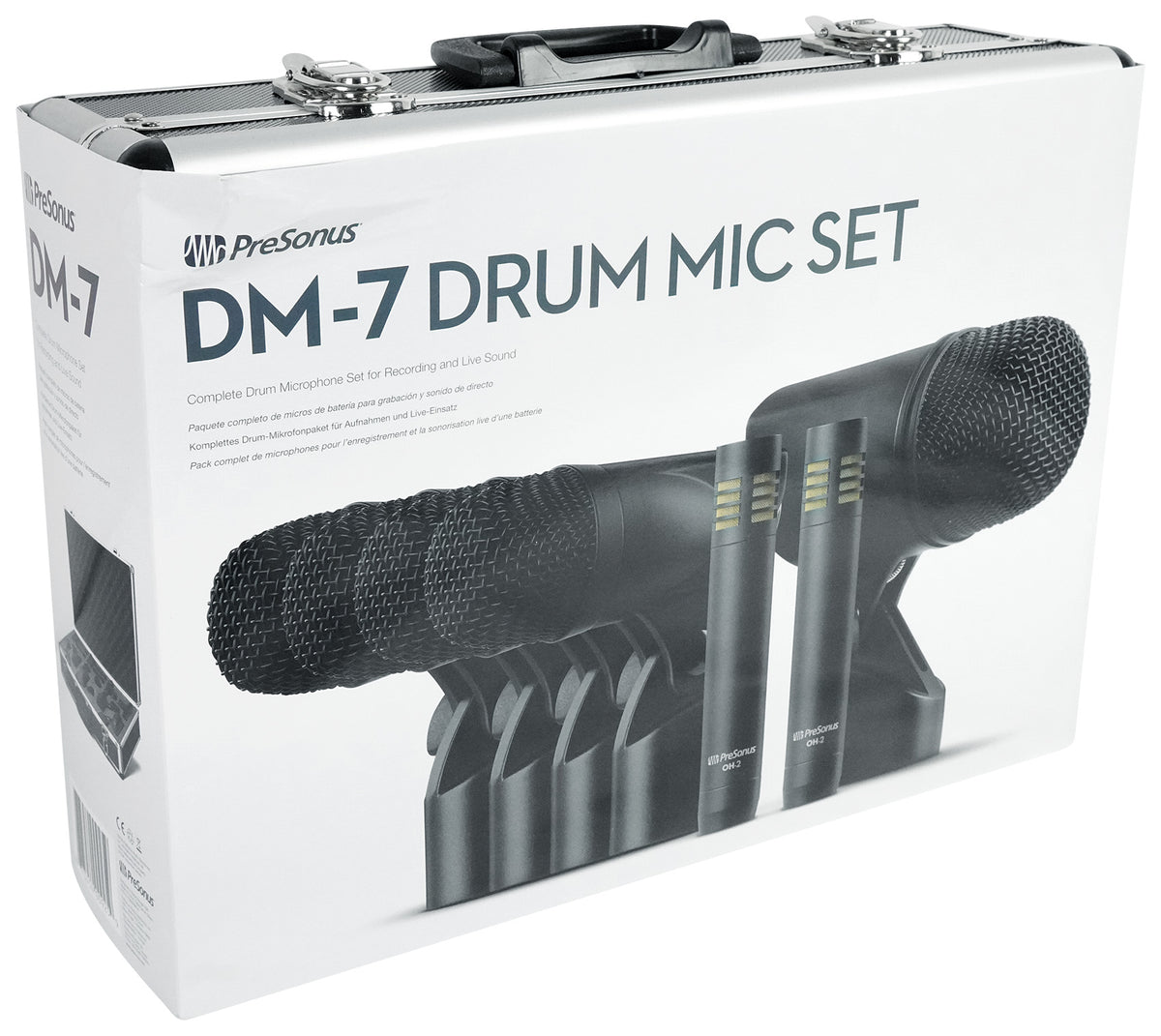 PRESONUS DM-7 Seven-Piece Drum Microphone Kit 7 Drum Mics w/ Case