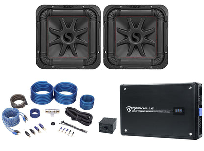 (2) 45L7R104 10" L7R Subwoofers+Mono Amplifier+Wire Kit