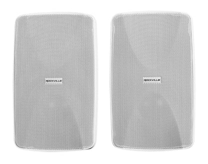 JBL VMA2120 2-Ch Commercial 70V Bluetooth Amplifier+4) 5.25" White Wall Speakers