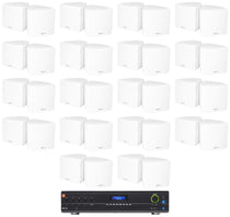 JBL VMA1240 Commercial/Restaurant 240W Amplifier+(36) White 70v Cube Speakers