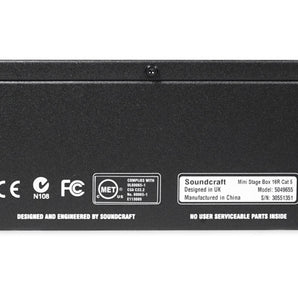 Soundcraft Mini Stagebox 16R 2U Rackmount MSB16R 16x8 Analogue 16-Input 8-Output