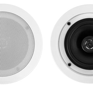 2) Rockville CC525T White 5.25" Commercial 70v Ceiling Speakers For Restaurant