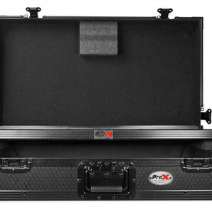 ProX XS-DDJ1000WLTBL Case+Wheels+Sliding Laptop Shelf For Pioneer DDJ-1000-Black