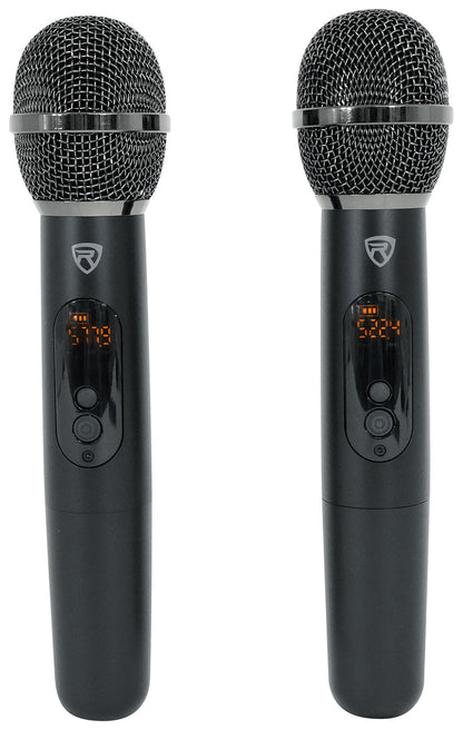 Rockville RWM-4Z Quad Wireless UHF Handheld/Headset Microphone System 20 Channel