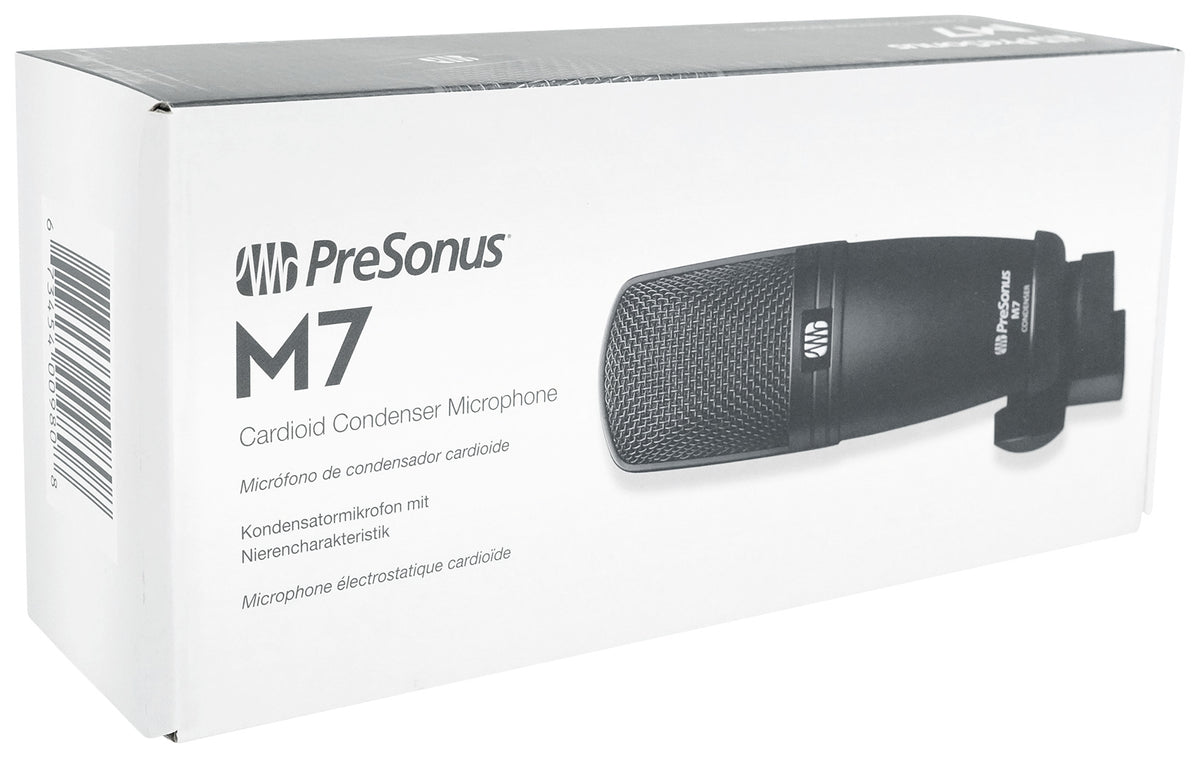 Presonus M7 Cardiod Electret Studio Condenser Microphone Recording Mic
