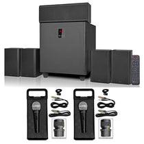 Rockville HTS820 5.1 Channel Home Theater Karaoke System w/8" Subwoofer