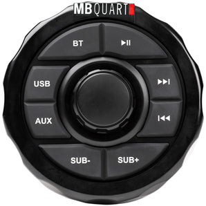 MB Quart GMR-1.5B Marine Gauge Receiver w/Bluetooth/USB/Aux For ATV/UTV/RZR