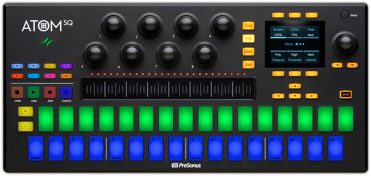PRESONUS ATOM SQ Hybrid MIDI USB Keyboard Pad Ableton Production DJ Controller