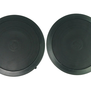 2) Rockville CC65T Black 6.5" Commercial 70v Ceiling Speakers For Restaurant