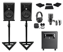 (2) 305P MkII Studio Bundle With Subwoofer, Headphones + Mic