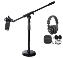 AT2050 Studio Microphone + Stand + Headphones
