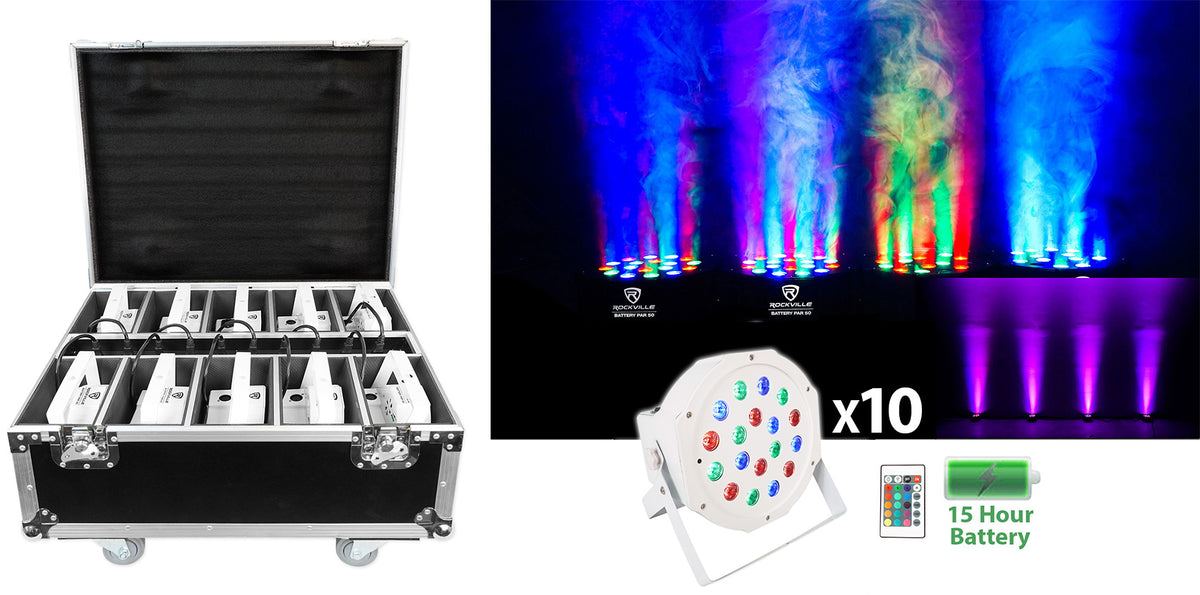 (2) BATTERY PAR PACK 50 WHITE