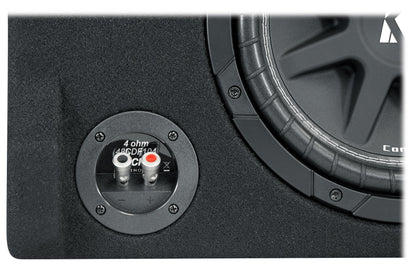 KICKER 48CDF104 Comp12 10" 300w Down Firing Car Subwoofer+Mono Amplifier+Amp Kit
