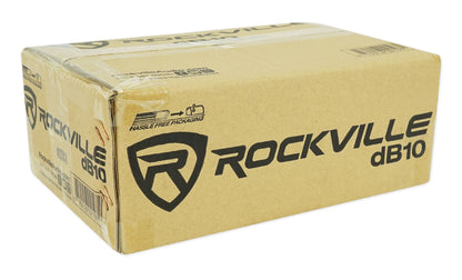 KICKER 48CDF104 Comp12 10" 300w Down Firing Car Subwoofer+Mono Amplifier+Amp Kit