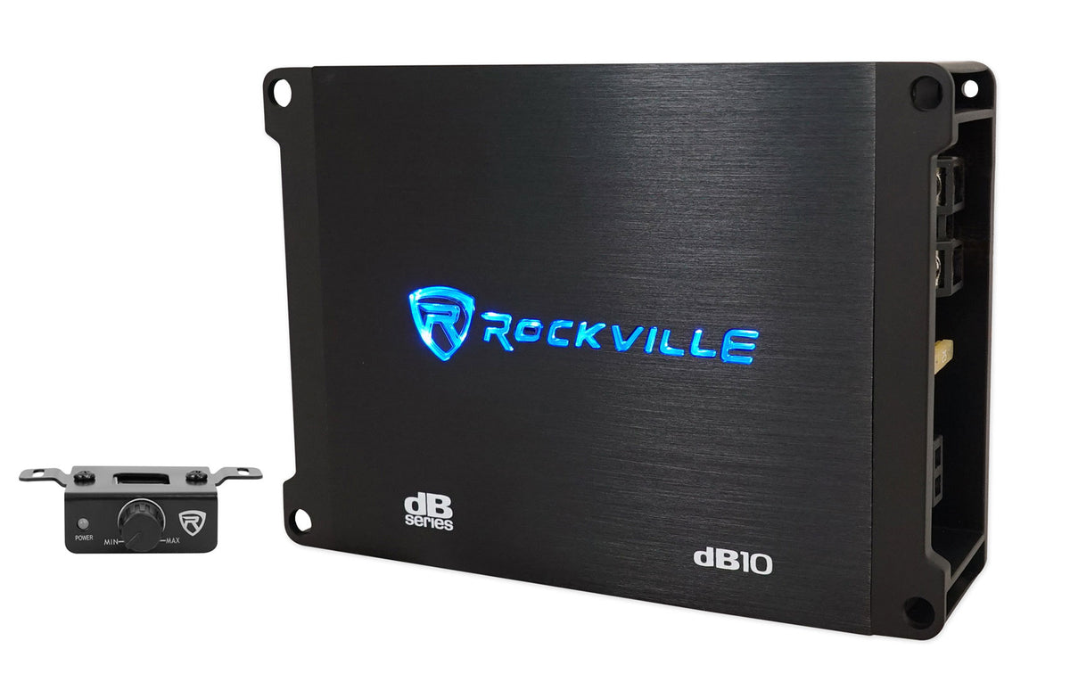 KICKER 48CDF104 Comp12 10" 300w Down Firing Car Subwoofer+Mono Amplifier+Amp Kit