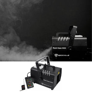 Rockville ROCKHAZE 1000 CFM DMX Hazer Machine Water Based DJ/Club Haze+2 Remotes