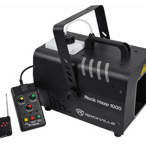 Rockville ROCKHAZE 1000 CFM DMX Hazer Machine Water Based DJ/Club Haze+2 Remotes