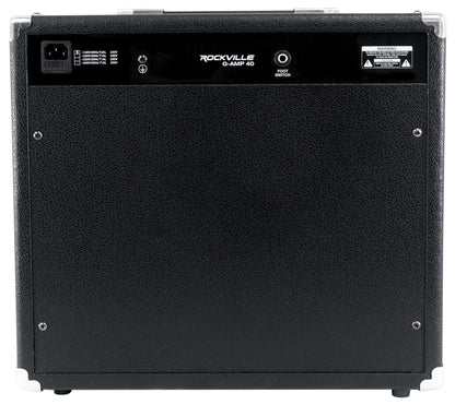 Rockville G-AMP 40 Guitar Combo Amplifier Amp Bluetooth/Mic In/USB/Footswitch