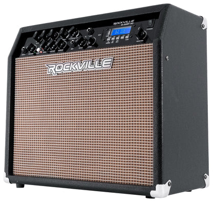 Rockville G-AMP 40 Guitar Combo Amplifier Amp Bluetooth/Mic In/USB/Footswitch