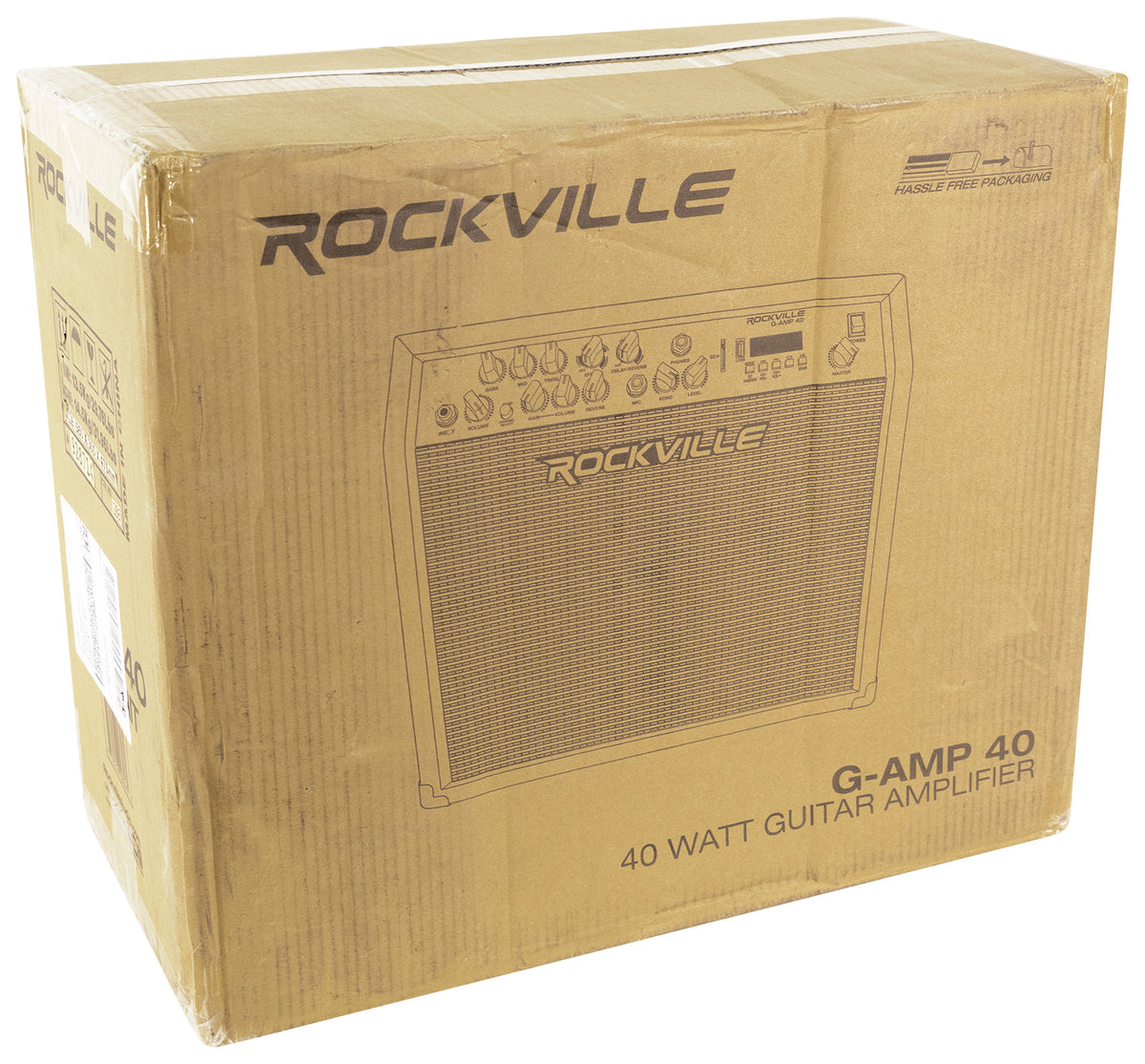 Rockville G-AMP 40 Guitar Combo Amplifier Amp Bluetooth/Mic In/USB/Footswitch