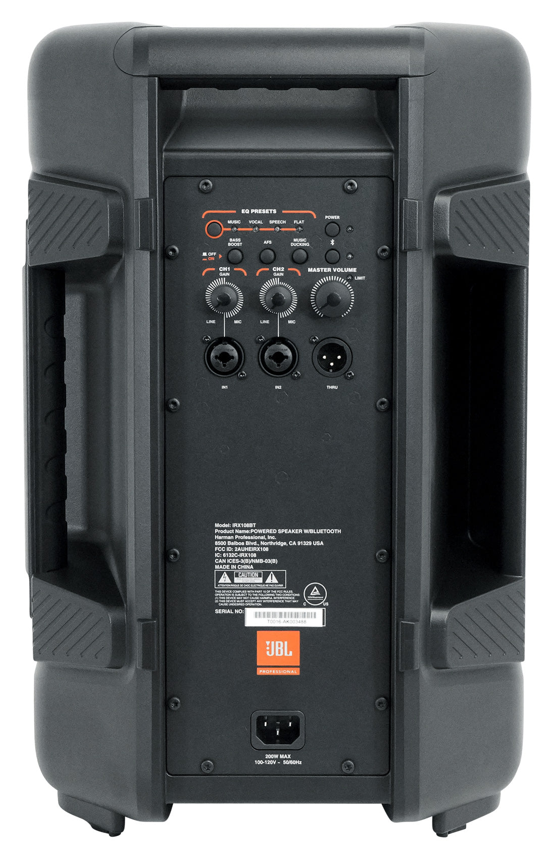 JBL IRX108BT 8" 1000 Watt Powered Active DJ Portable PA Speaker w/ Bluetooth