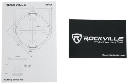 Rockville HT151 3" 450w Car/Pro Aluminum Horn Titanium Tweeter w/ 3" Voice Coil