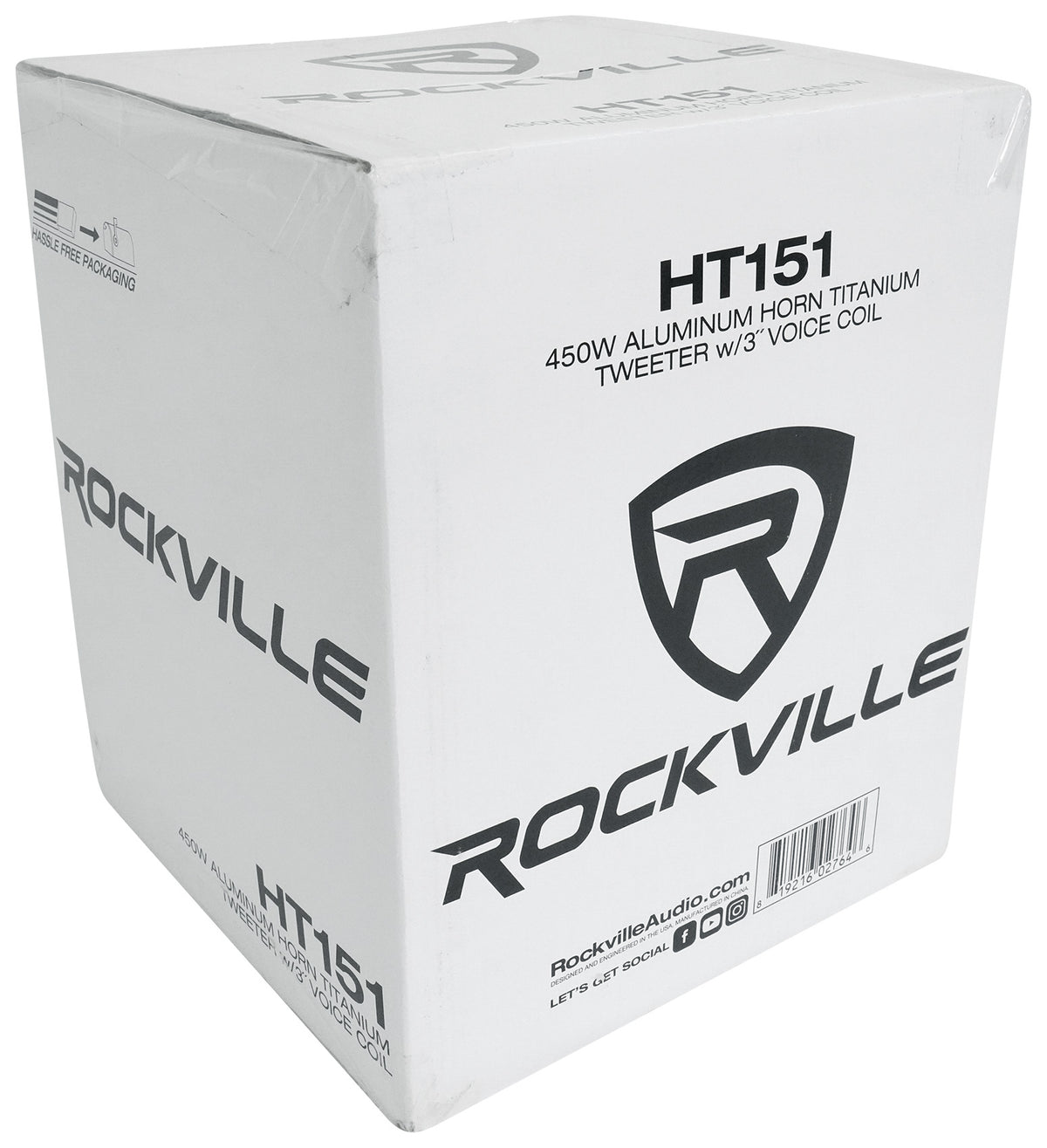 Rockville HT151 3" 450w Car/Pro Aluminum Horn Titanium Tweeter w/ 3" Voice Coil