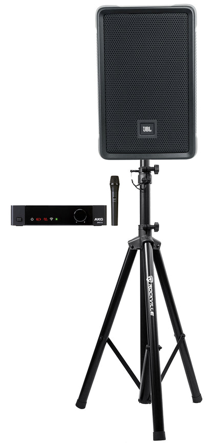 JBL IRX108BT 8" 1000w Powered DJ Portable PA Speaker+Bluetooth+AKG Wireless Mic