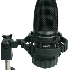 AKG C3000 Studio Recording Condenser Microphone Mic w/Shockmount+Mackie Monitors