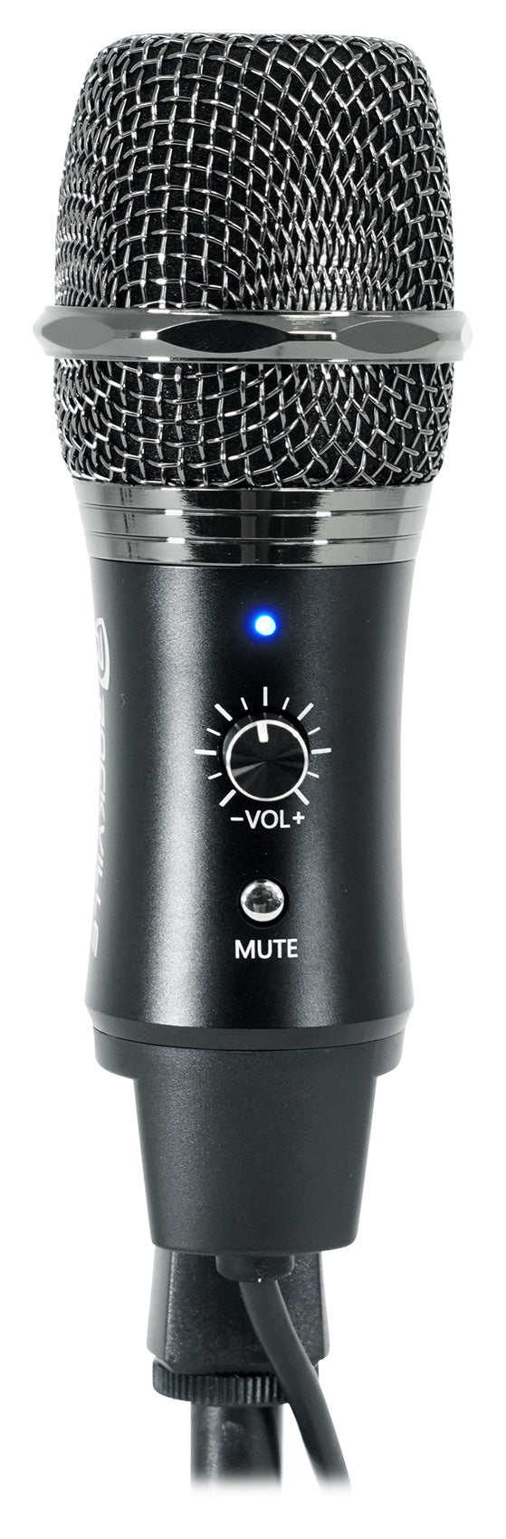 Rockville A-STREAM Live Streaming USB Microphone w Gain+Mute Control+Stand+Cable